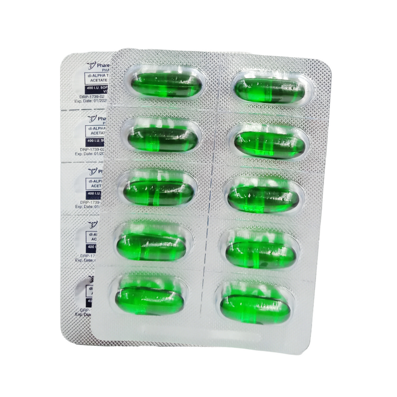 Pharex Vitamin E 400IU Softgel Capsule By 10's
