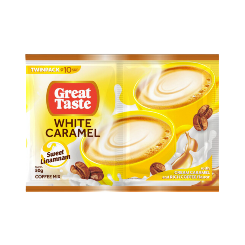 Great Taste Coffee Mix White Caramel Twin Pack 50g