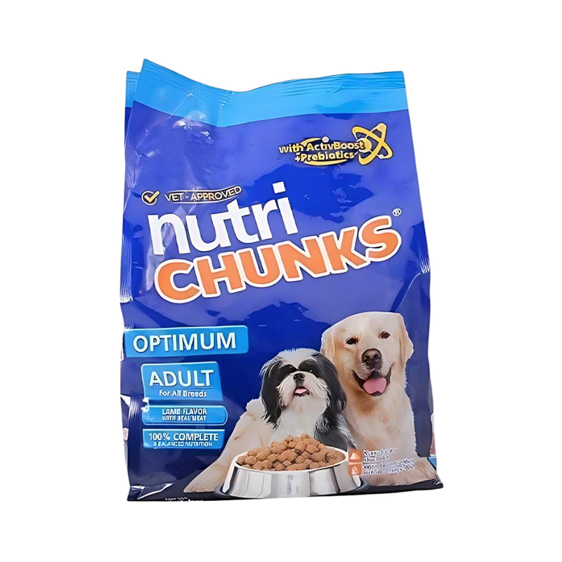 Nutri Chunks Optimum Adult Dog Food Lamb Flavor