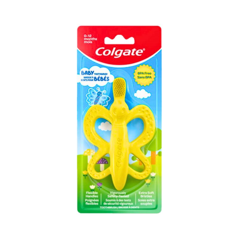Colgate Toothbrush Baby Silicone Butterfly 0-12 Months