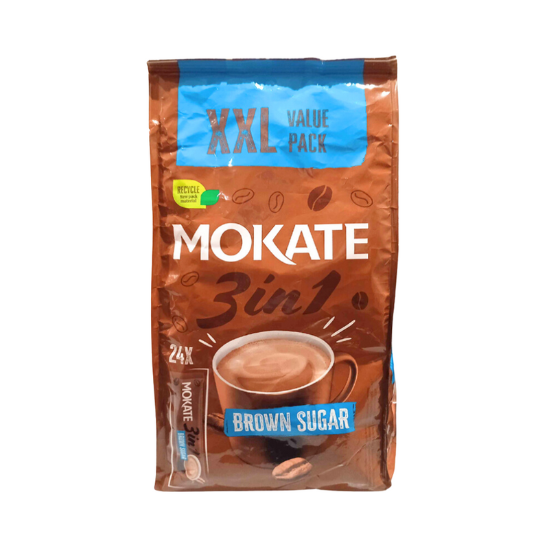 Mokate Roasted Coffee 3 in 1 Brown Sugar 17g x 24's