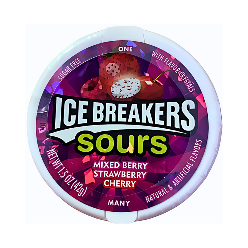 Ice Breakers Sours Assorted Berries 42g (1.5oz)