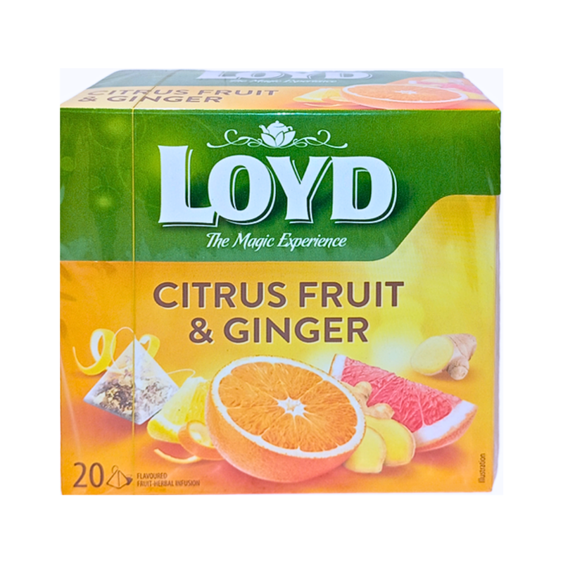 Loyd Flavoured Tea Ginger And Citrus Fruit 20's