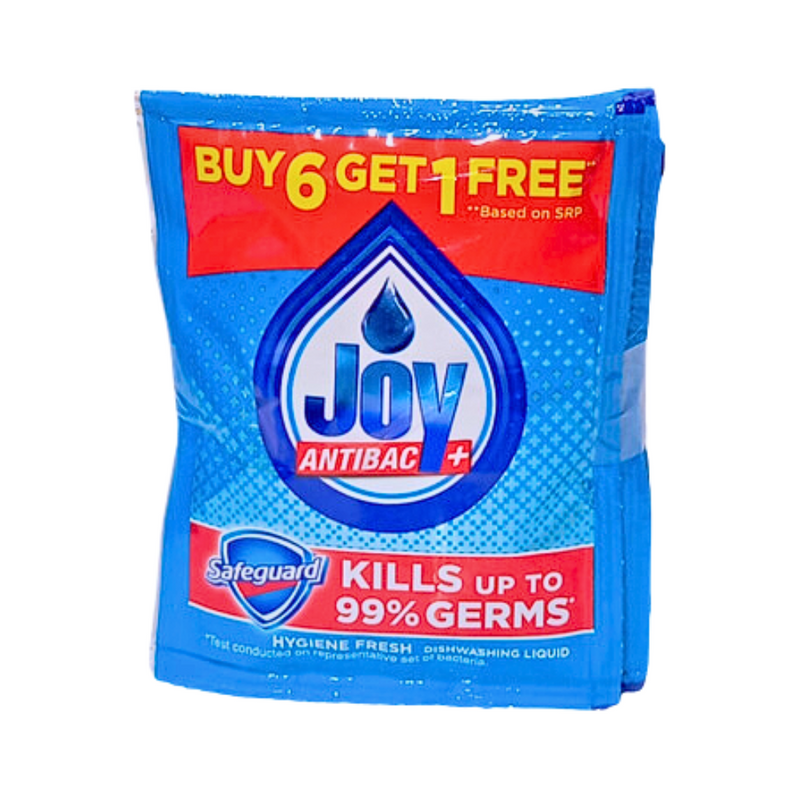 Joy Dishwashing Liquid Antibac 17ml 6's + 1