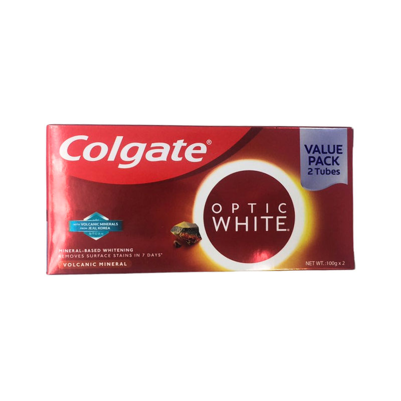 Colgate Toothpaste Optic White Volcanic Mineral 100g x 2's
