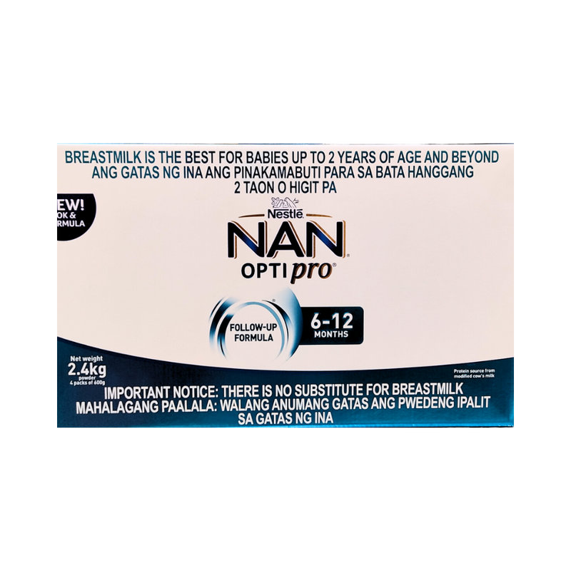 Nan Optipro Two Follow Up Formula 6-12 Months 2.4kg (600g x 4)