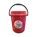 Fuho Pail With Cover Red 24L