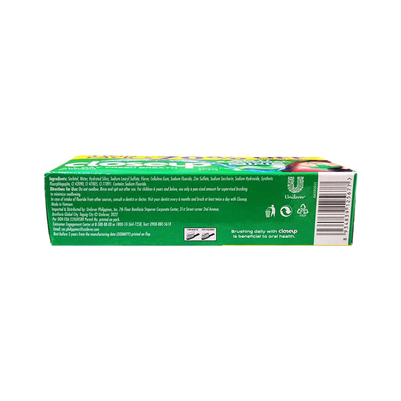 Close Up Anti-Bacterial Toothpaste Menthol Fresh Value Twin Pack 120g x 2's