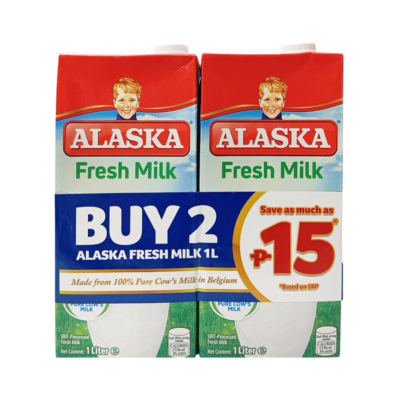 Alaska Fresh Milk UHT Long Life 1L x 2's