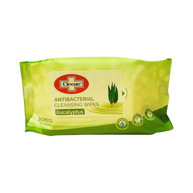 Cleene Antibacterial Cleansing Wipes 30 Sheets