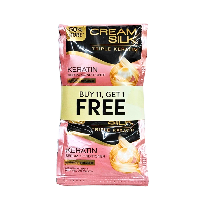 Creamsilk Triple Keratin Rescue Ultimate Straight 15ml 11 + 1
