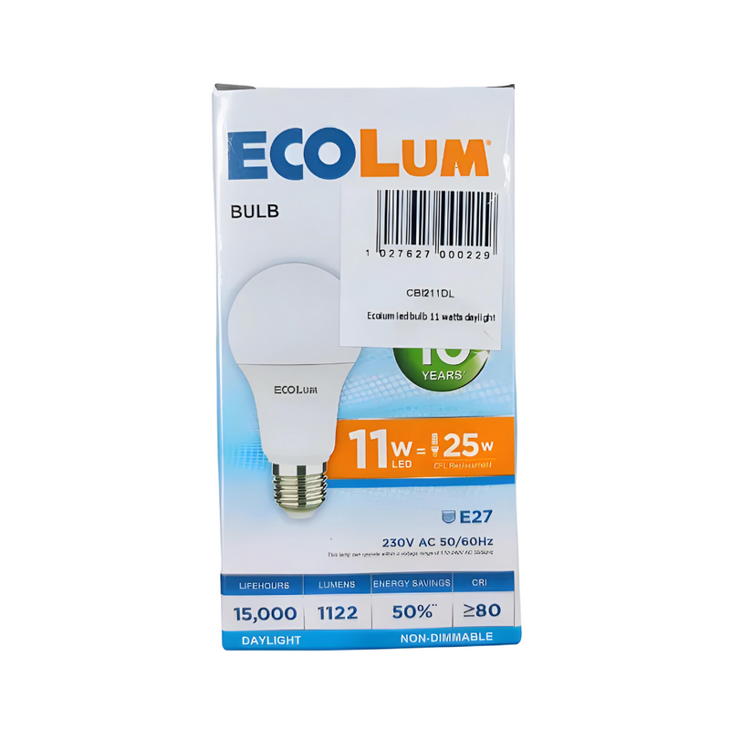 EcoLum LED Bulb 11 Watts Daylight E27