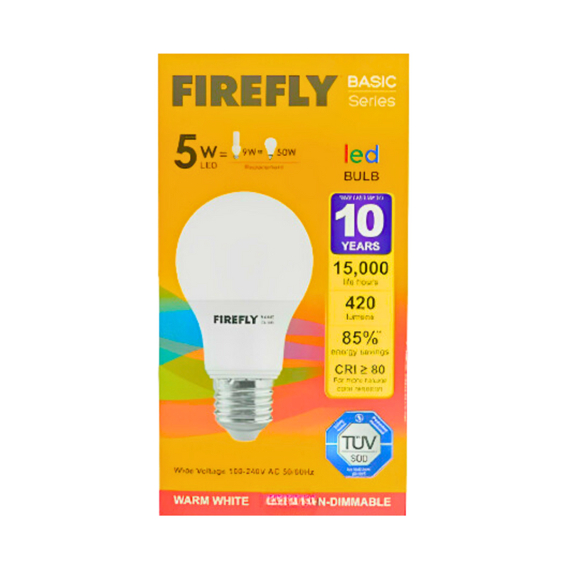 Firefly LED Bulb 5Watts Warm White