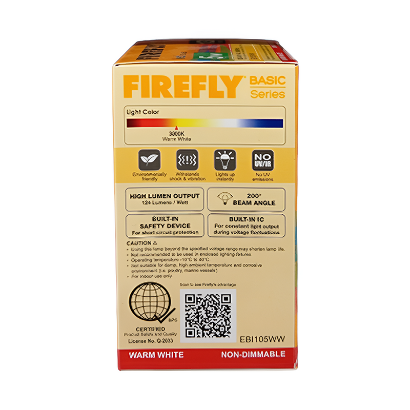 Firefly LED Bulb 5Watts Warm White