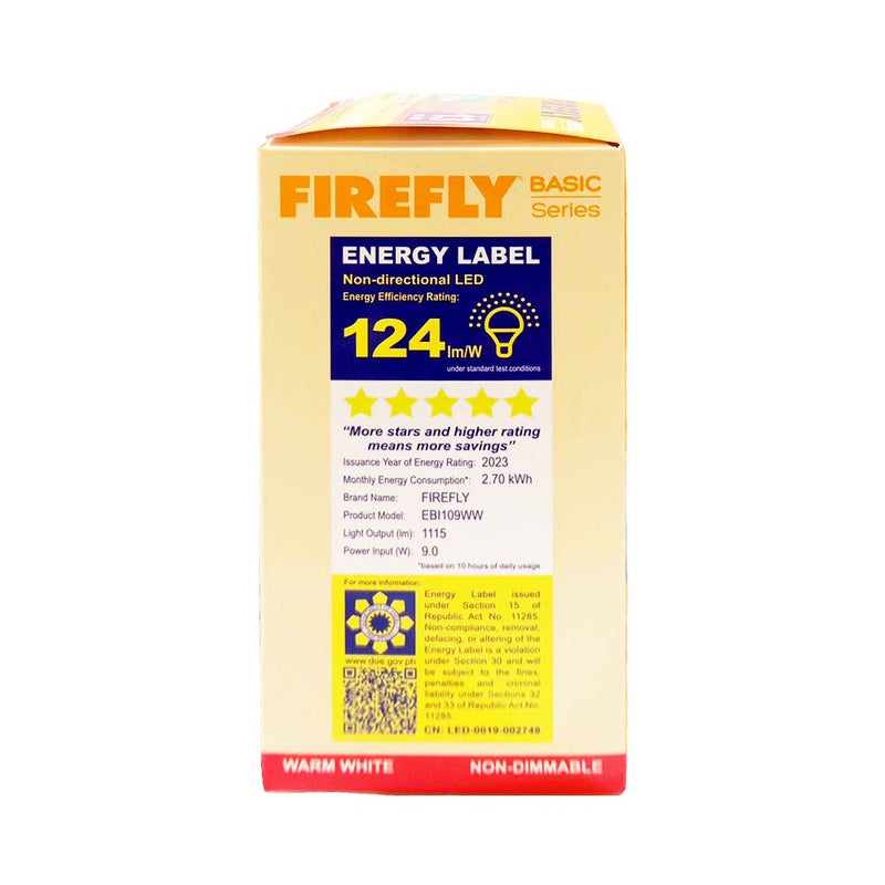 Firefly LED Bulb 9W Warm White