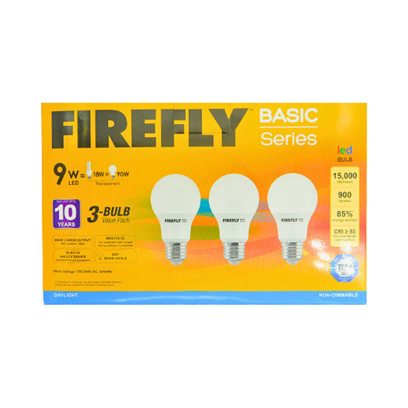 Firefly Basic 3-LED Bulb 9Watts Daylight
