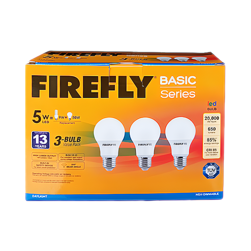 Firefly Value Pack 3-LED Bulb 5 Watts Daylight