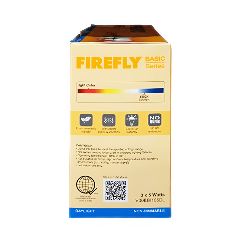 Firefly Value Pack 3-LED Bulb 5 Watts Daylight