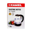 Camel Electric Glass Kettle 1.8L