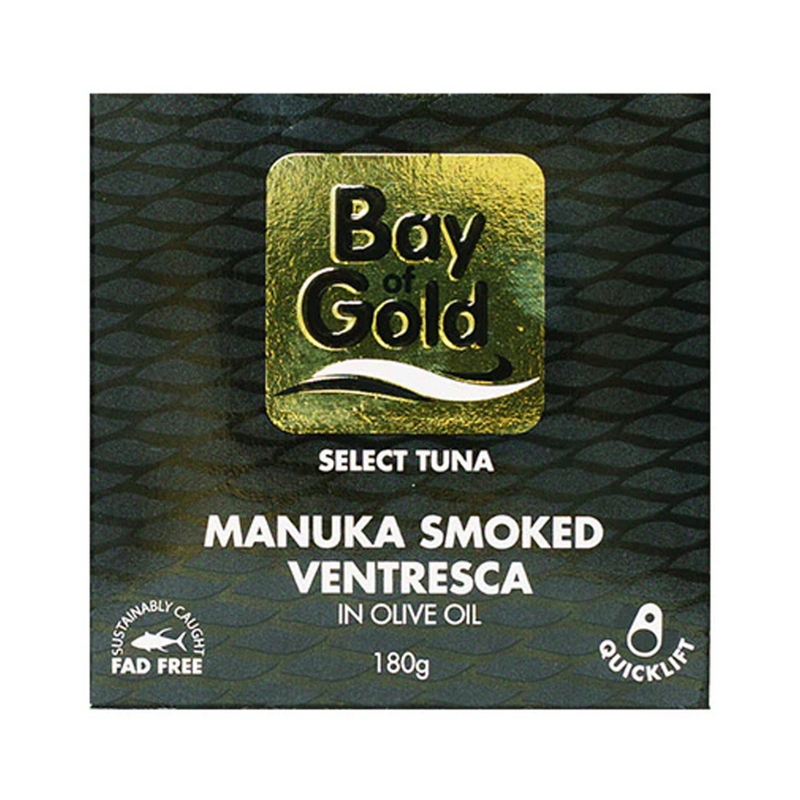 Bay Of Gold Manuka Smoked Ventresca In Olive Oil 180g