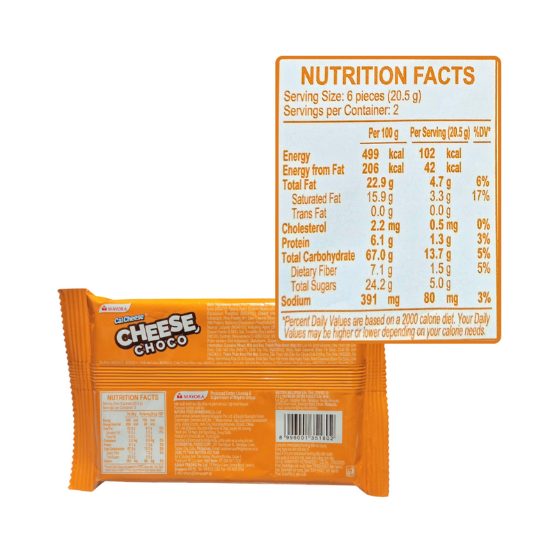 Cal Cheese Cheese Choco Wafer 48g