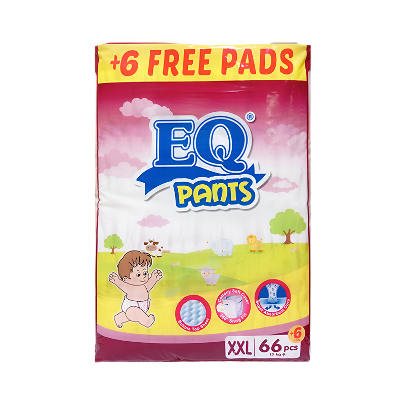 EQ Pants Diaper Mega Pack XXL 66's + 6's