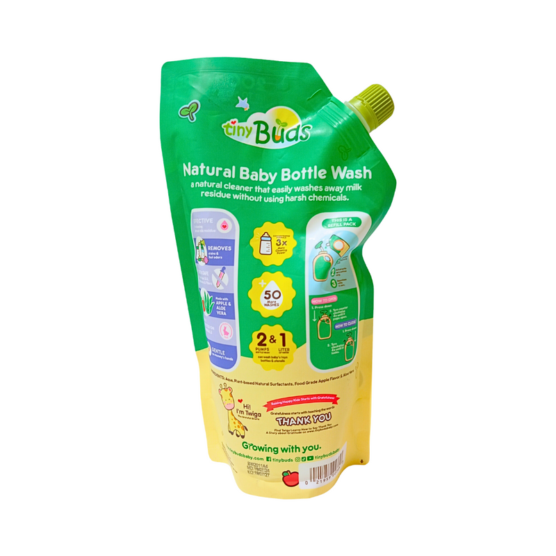 Tiny Buds Natural Baby Bottle Wash 500ml