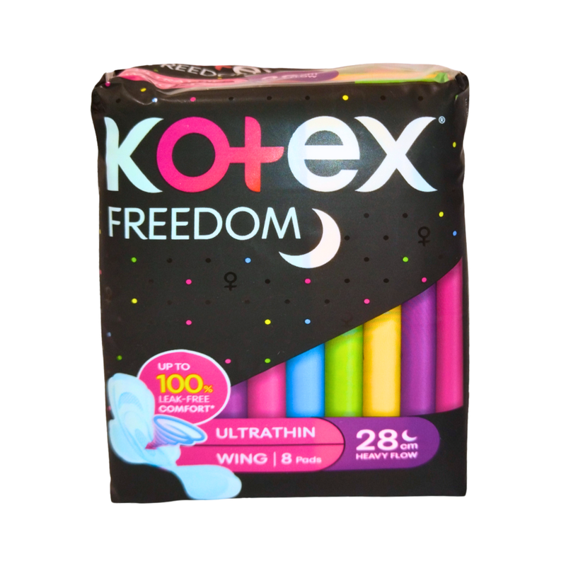 Kotex Freedom Ultrathin NApkin Day And Night With Wings 28cm 8 Pads