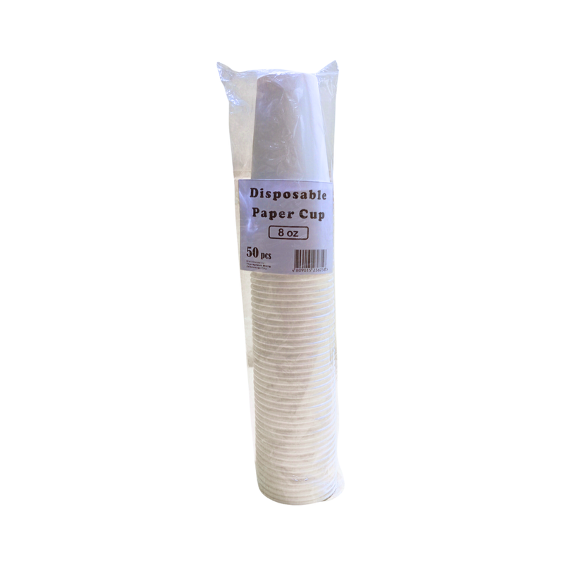 Styroplast Disposable Paper Cup 8oz 50's