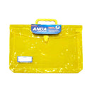 Anda Expanding Colored Transparent Envelope With Handle Yellow Long