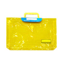Anda Expanding Colored Transparent Envelope With Handle Yellow Long