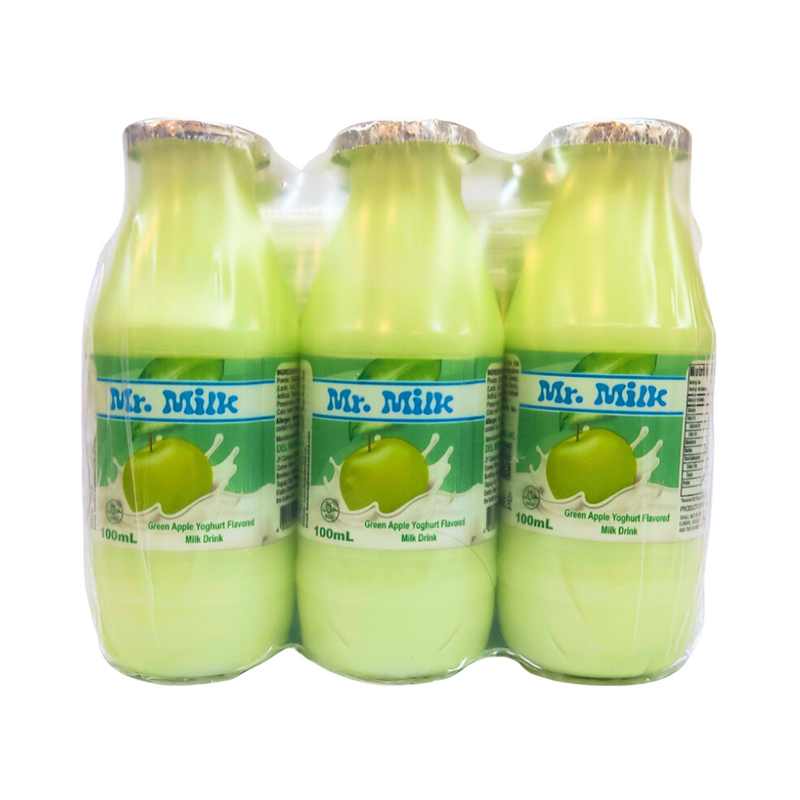 Del Monte Mr. Milk Green Apple Yoghurt 100ml x 6's