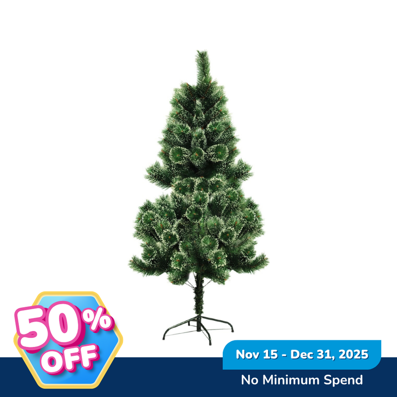 Ideal Living Needle Pine Christmas Tree With Snow Effect