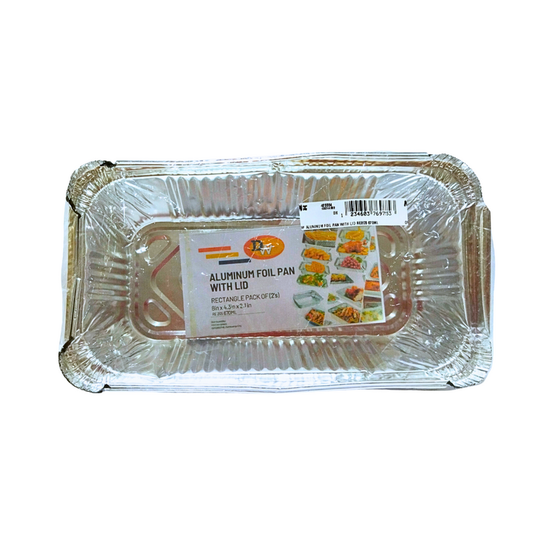 DW RE205 Aluminum Foil Pan With Lid 670ml