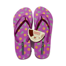 Banana Peel Ladies Flip Flops Paws And Prints Eggplant Size 9