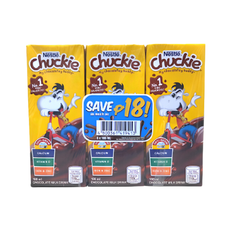 Nestle Chuckie Chocolate Milk Drink 180ml x 6's