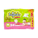 Beybiko Baby Diaper Pants Medium 24's + 5's