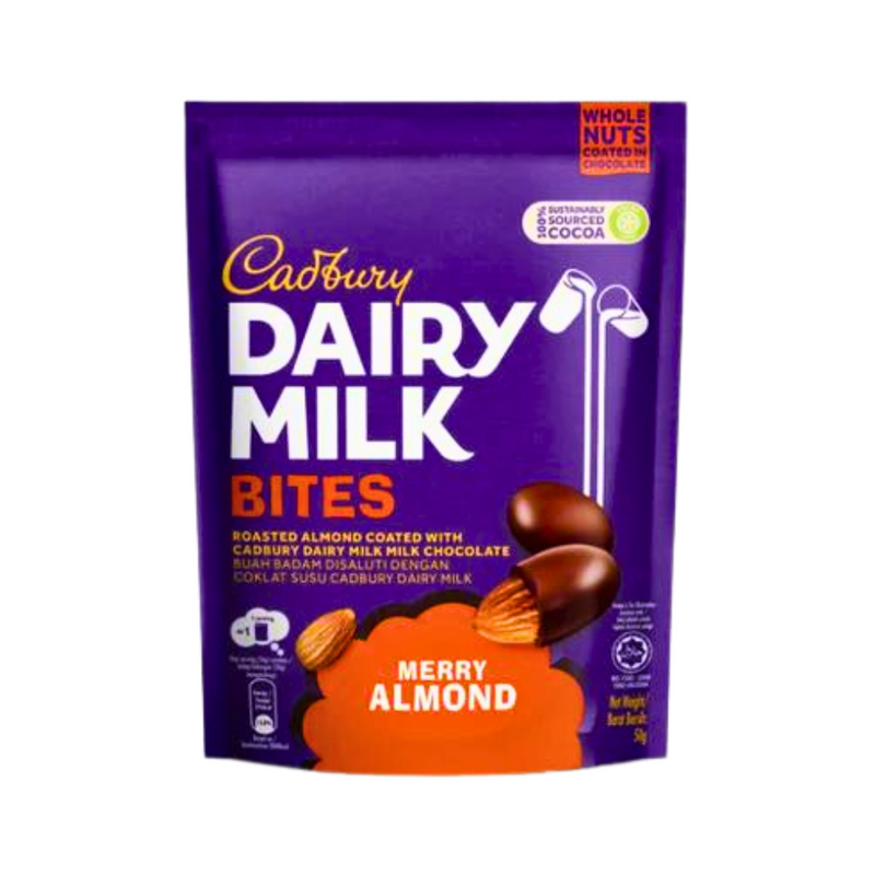 Cadbury Dairy Milk Bites Merry Almond 50g