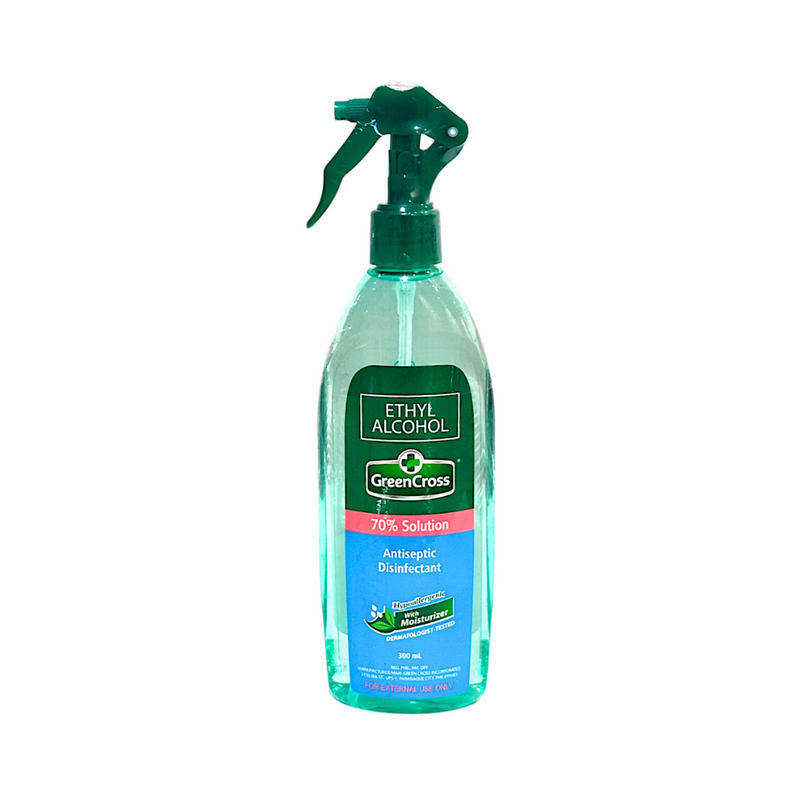 Green Cross Ethyl Alcohol 70% With Moisturizer Spray 300ml