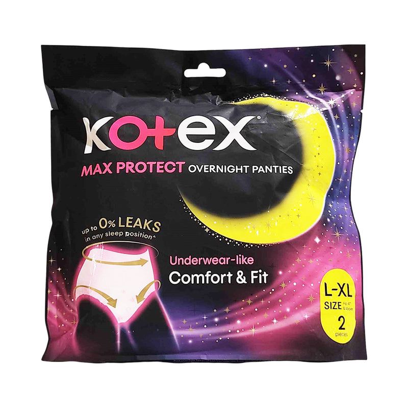 Kotex Overnight Panties XL 2's