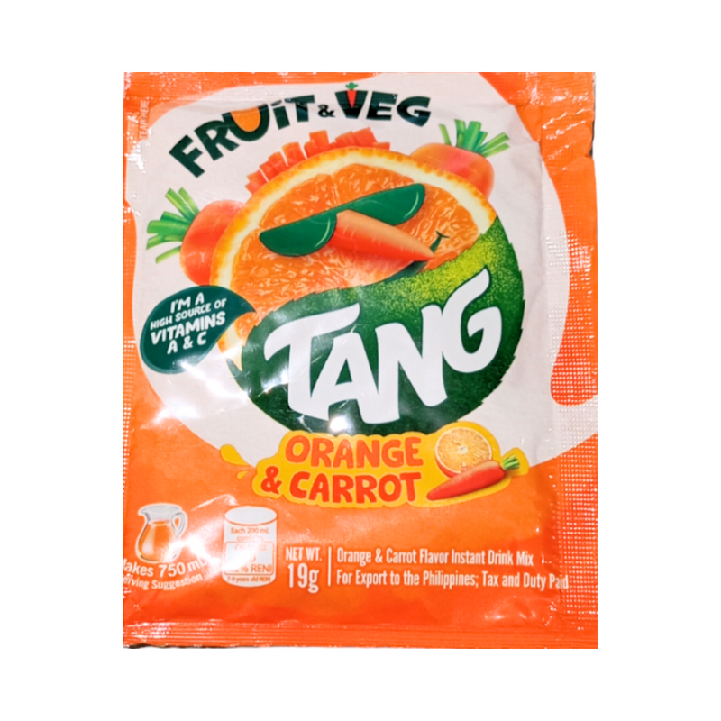 Tang Powdered Juice Fruit And Veg Orange Carrot 19g