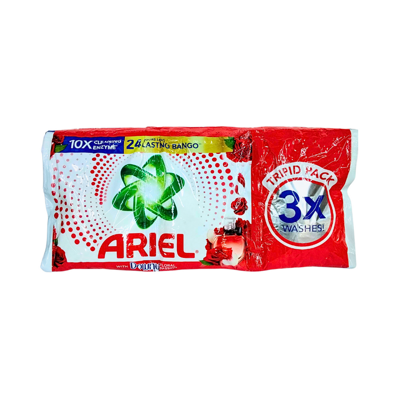 Ariel Detergent Powder Tripid Pack Downy Floral Passion 87g