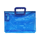 Anda Expanding Colored Transparent Envelope With Handle And Zipper Long