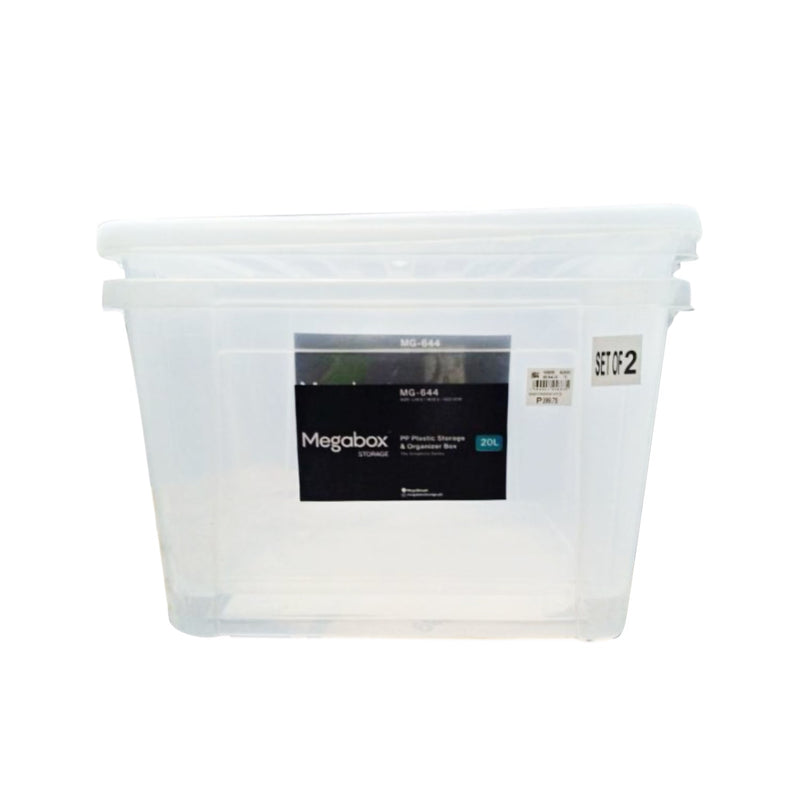 Megabox Storage Box 2n1 White 20L