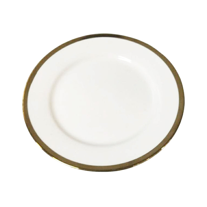 Ideal Living Saucer Plate With Gold Rim 17.5cm x 1.5cm