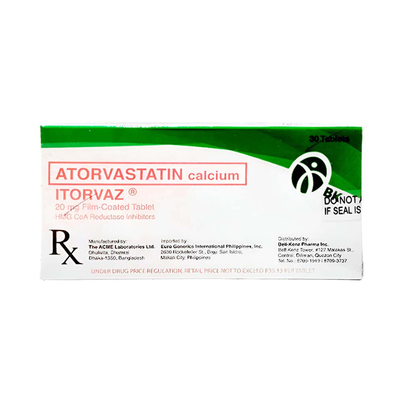 Itorvaz 20mg Film Coated Tablet 1's