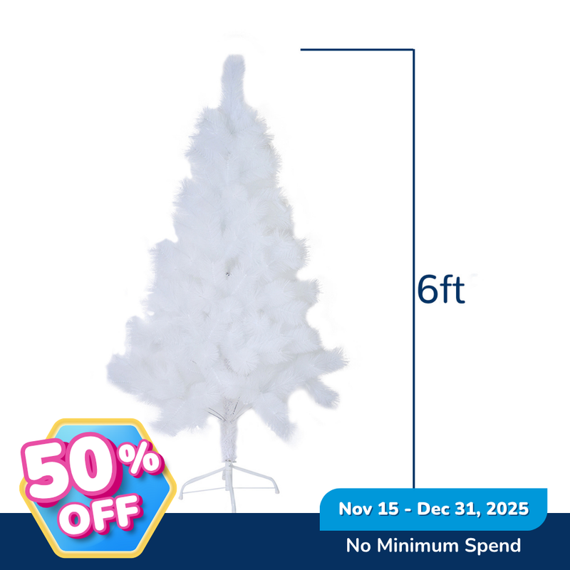 Ideal Living Neddle Pine Christmas Tree White