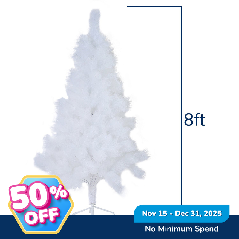 Ideal Living Neddle Pine Christmas Tree White