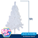 Ideal Living Neddle Pine Christmas Tree White
