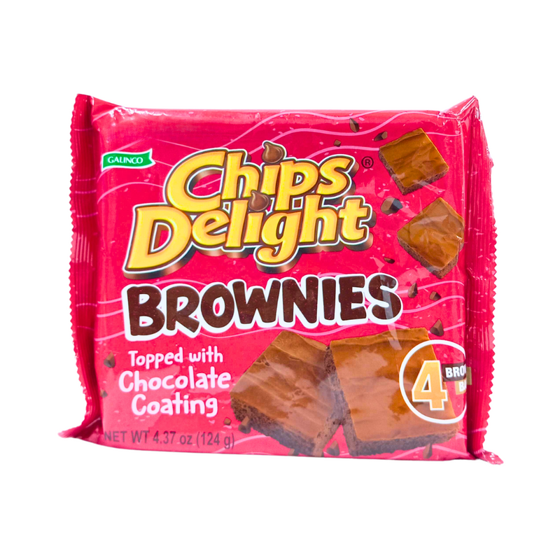 Chips Delight Brownies Topped With Chocolate Coating 124g